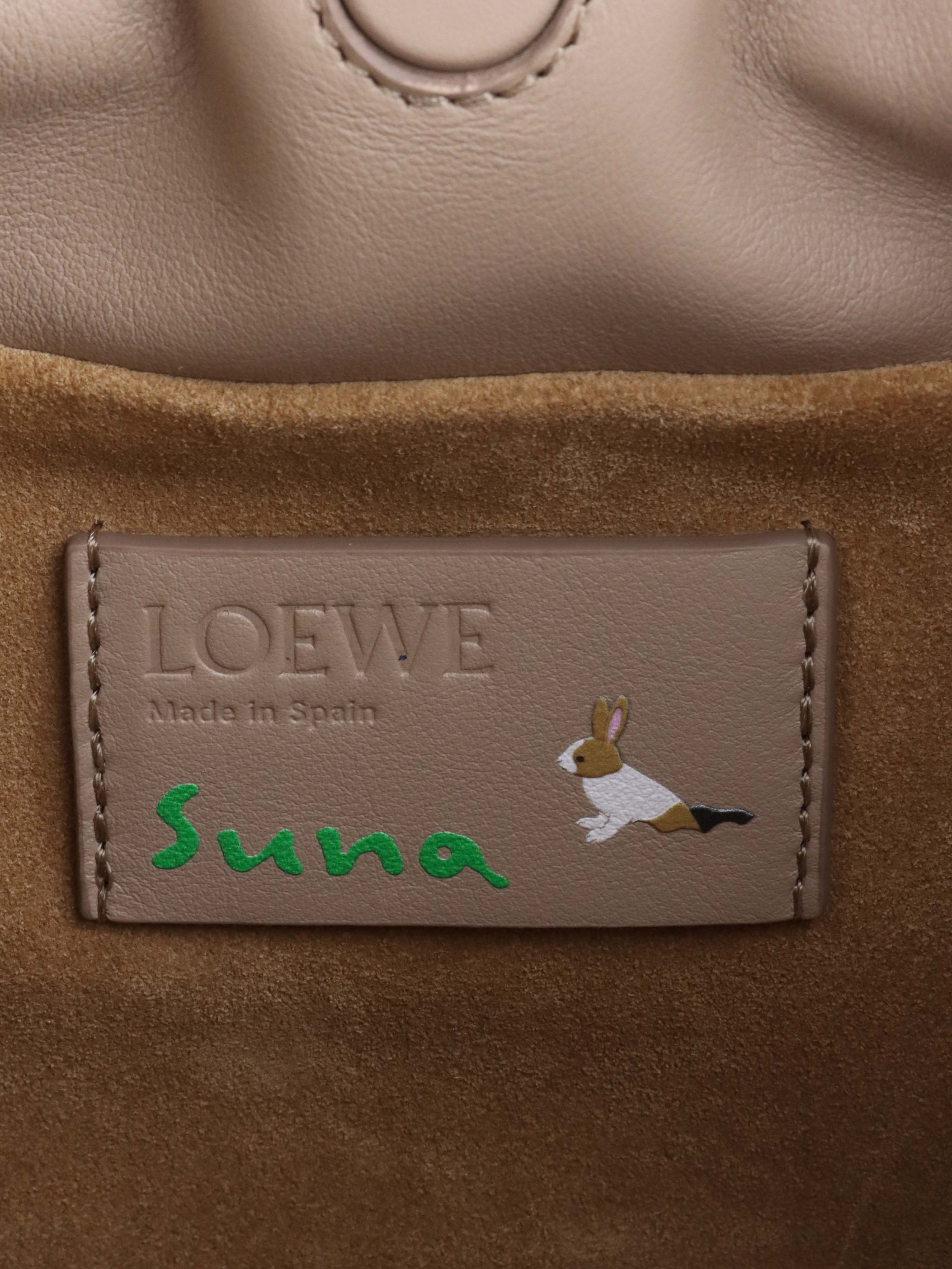 Loewe X Suna Fujita Bunny Flamenco Bag - Cute Rabbit Crossbody Purse for Women, Fashionable Mini Shoulder Bag - Perfect for Date Night, Travel & Everyday Use