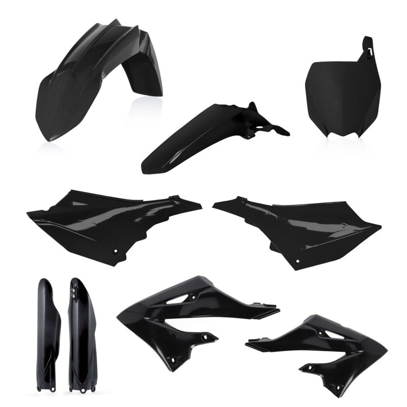 Acerbis 2023 Yamaha YZ125X/250X & 22-23 YZ125/250 Full Plastic Kit - Black | Dirt Bike Body Replacement for Off-Road Racing & Motocross