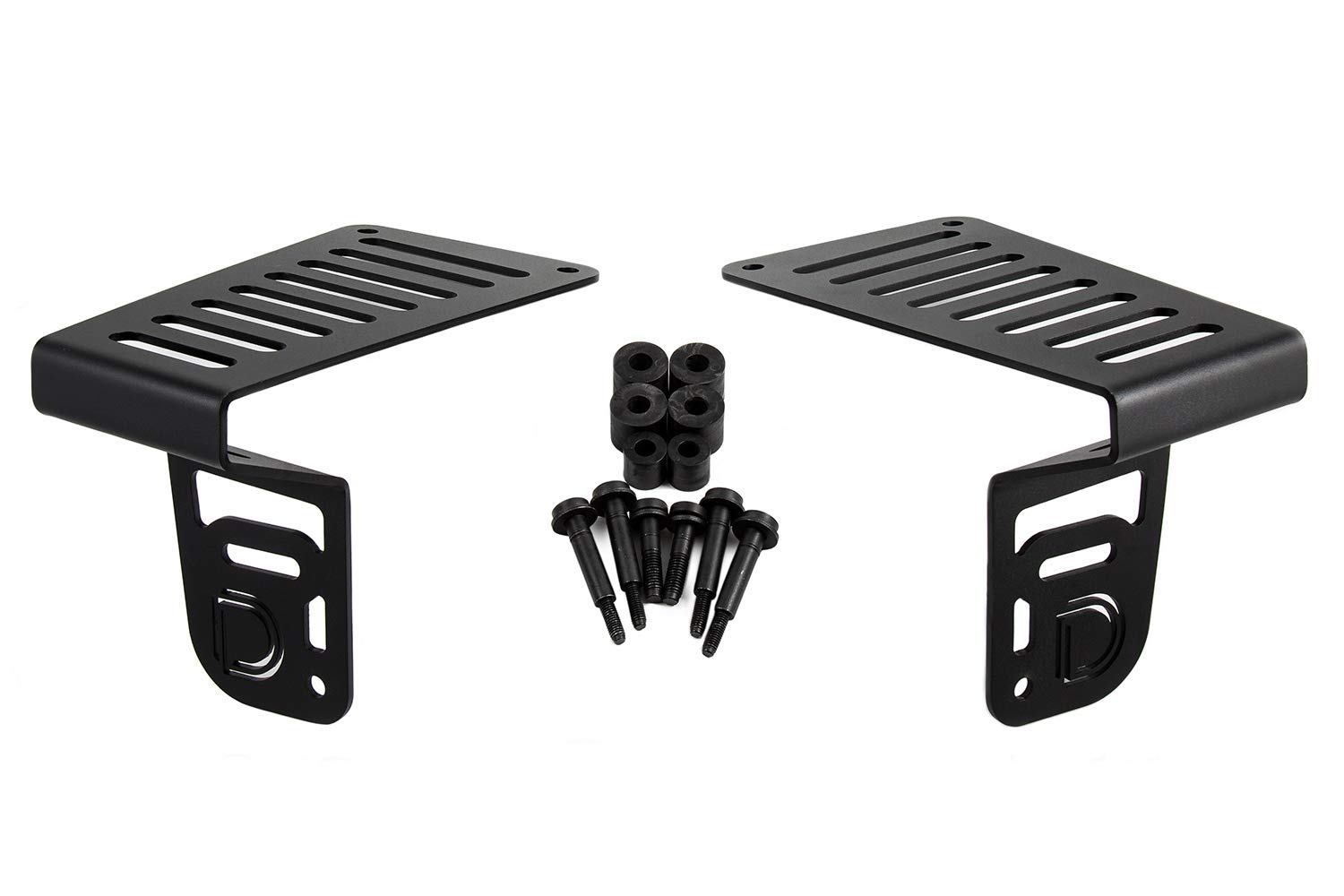 Diode Dynamics Cowl Mount LED Brackets for Jeep JL Wrangler (2018-2025) - Durable Off-Road Lighting Accessories for Enhanced Visibility in Night Driving & Off-Road Adventures