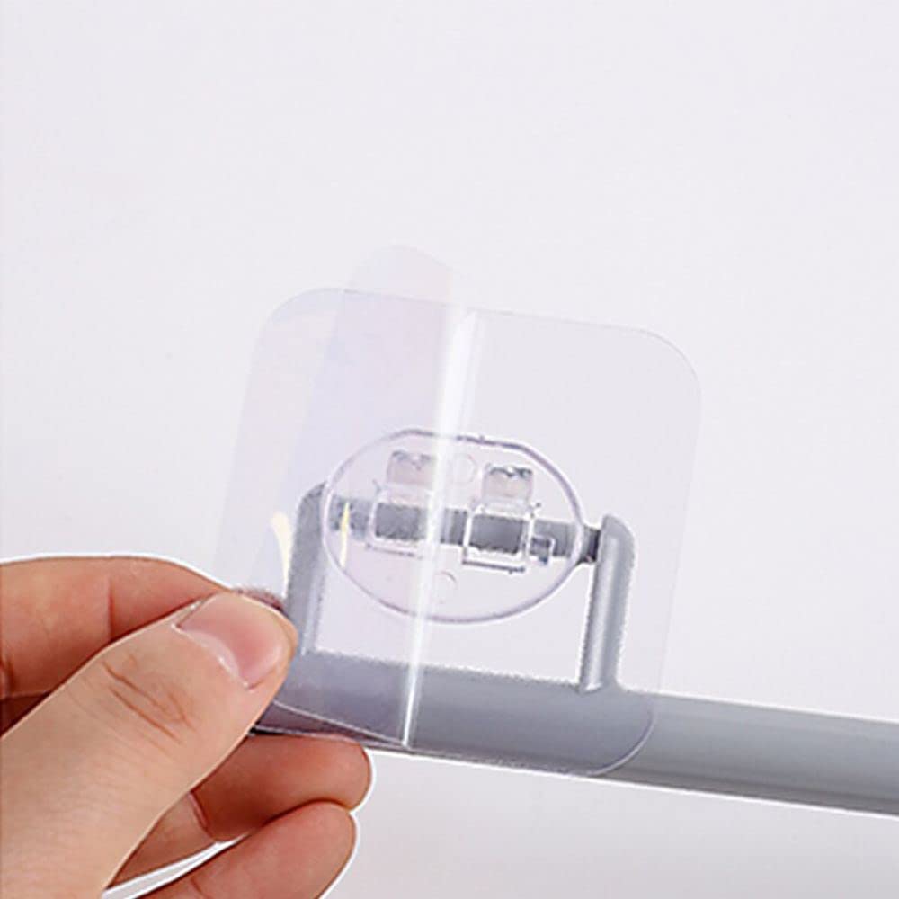 Adjustable Self-Adhesive Toilet Paper Holder - Strong Plastic Bathroom Tissue Roll Rack for Kitchen, WC & Bathroom Storage | Space-Saving Design for Small Spaces & RVs