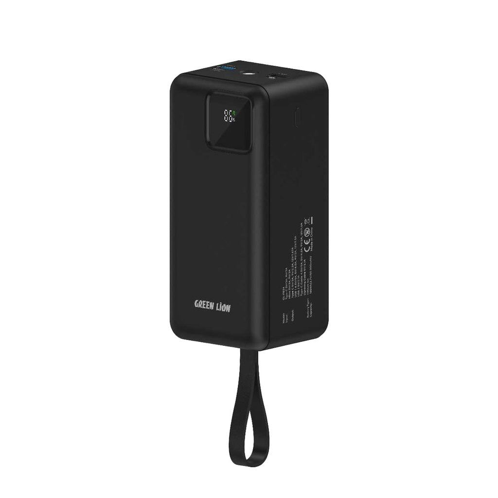 Green Lion 50000mAh High Capacity Power Bank - Fast Charging Portable Charger for iPhone, Android, Tablets - Perfect for Travel, Camping, and Emergency Backup