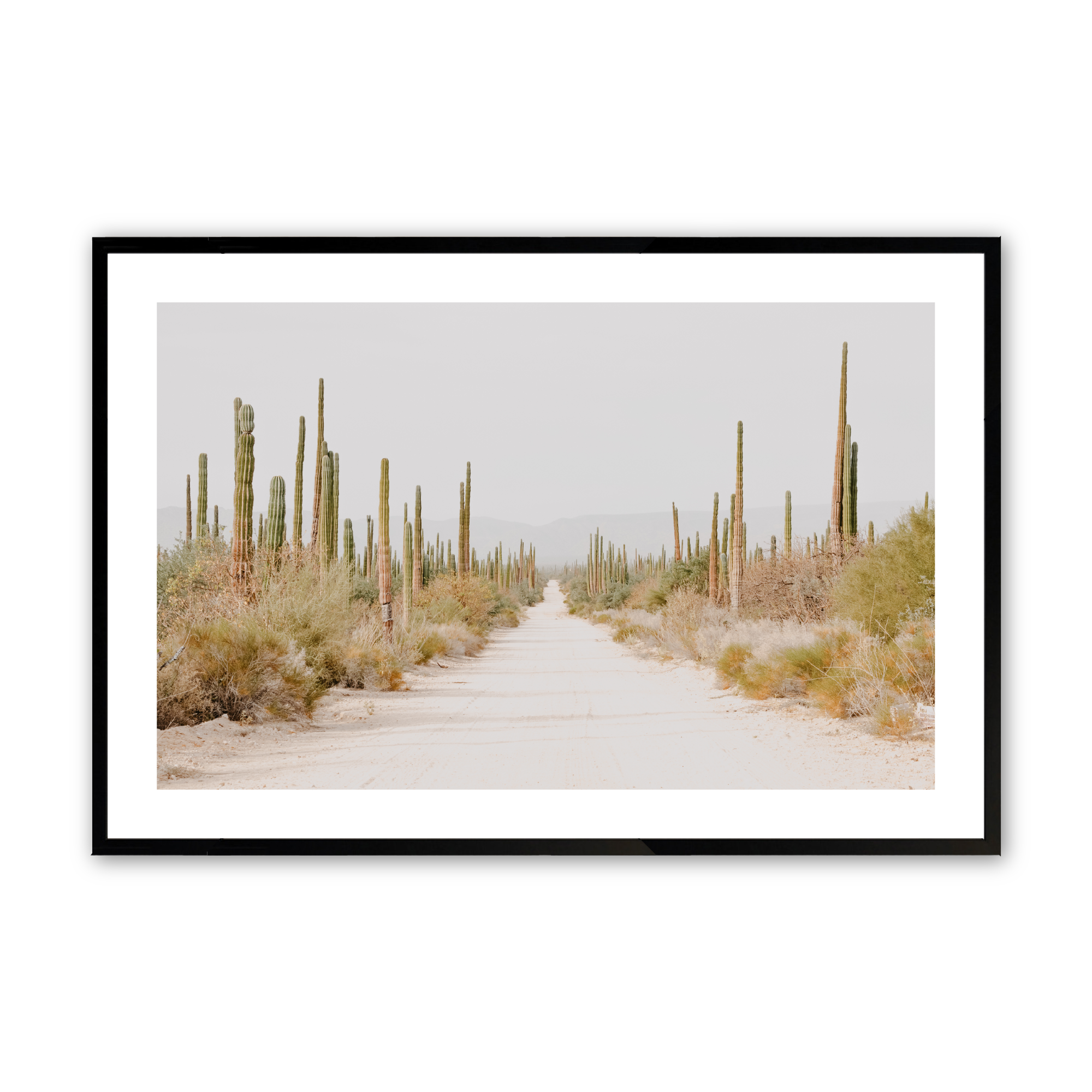 Desert Tranquility Wall Art Print - Serene Landscape Painting for Home & Office Decor | Perfect for Living Room, Bedroom, or Meditation Space