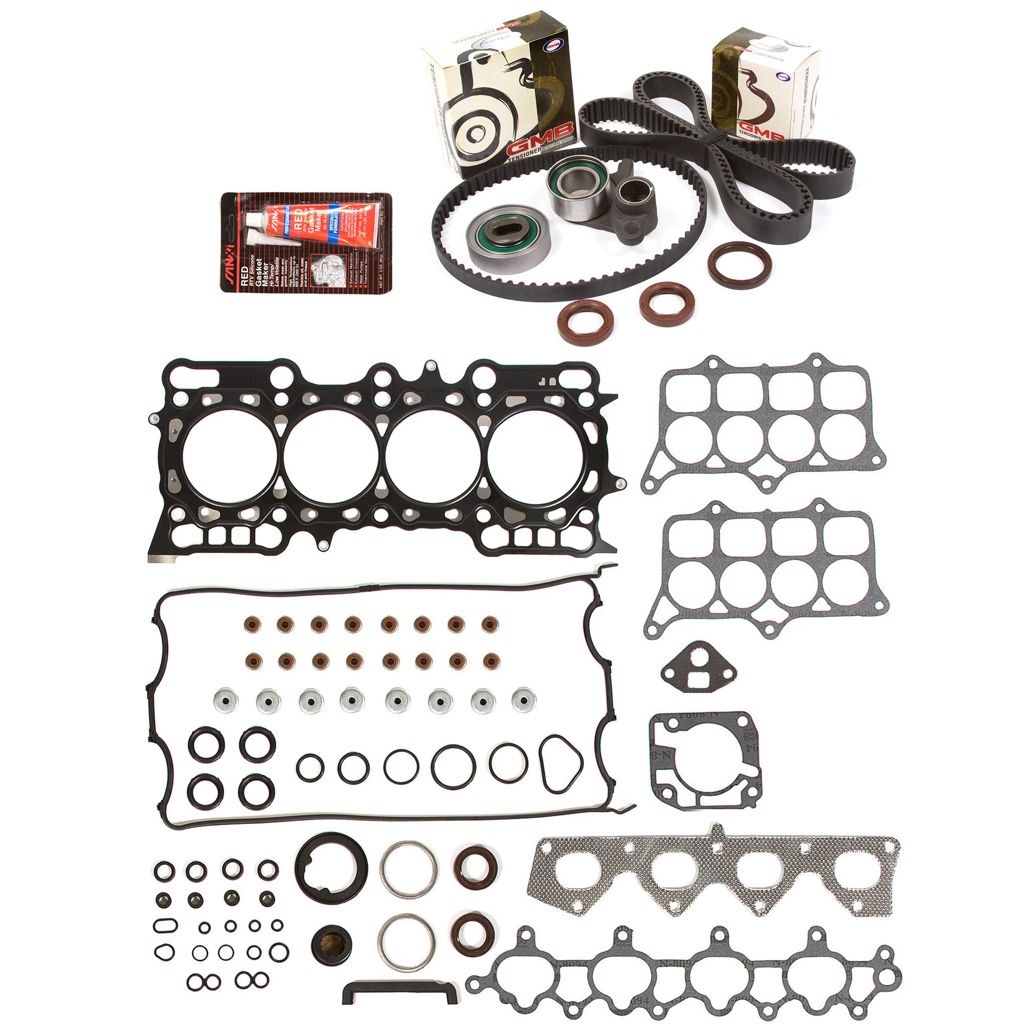 Honda Prelude Si VTEC 2.2L H22A1 Head Gasket Set & Timing Belt Kit - Compatible with 1993-1996 Models | Engine Repair & Maintenance for Performance Cars