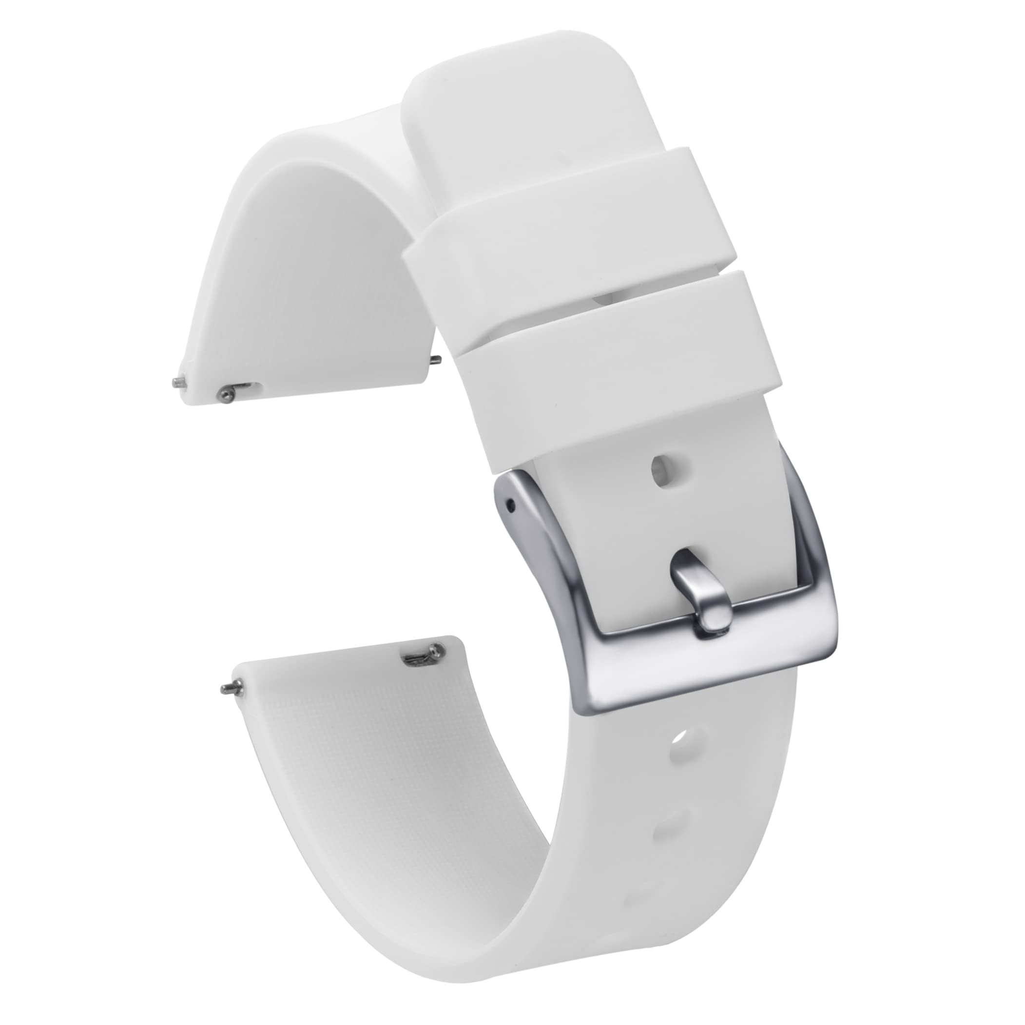 Silicone Watch Bands 18mm 20mm 22mm Quick Release - Soft Rubber Straps for Sports & Daily Wear