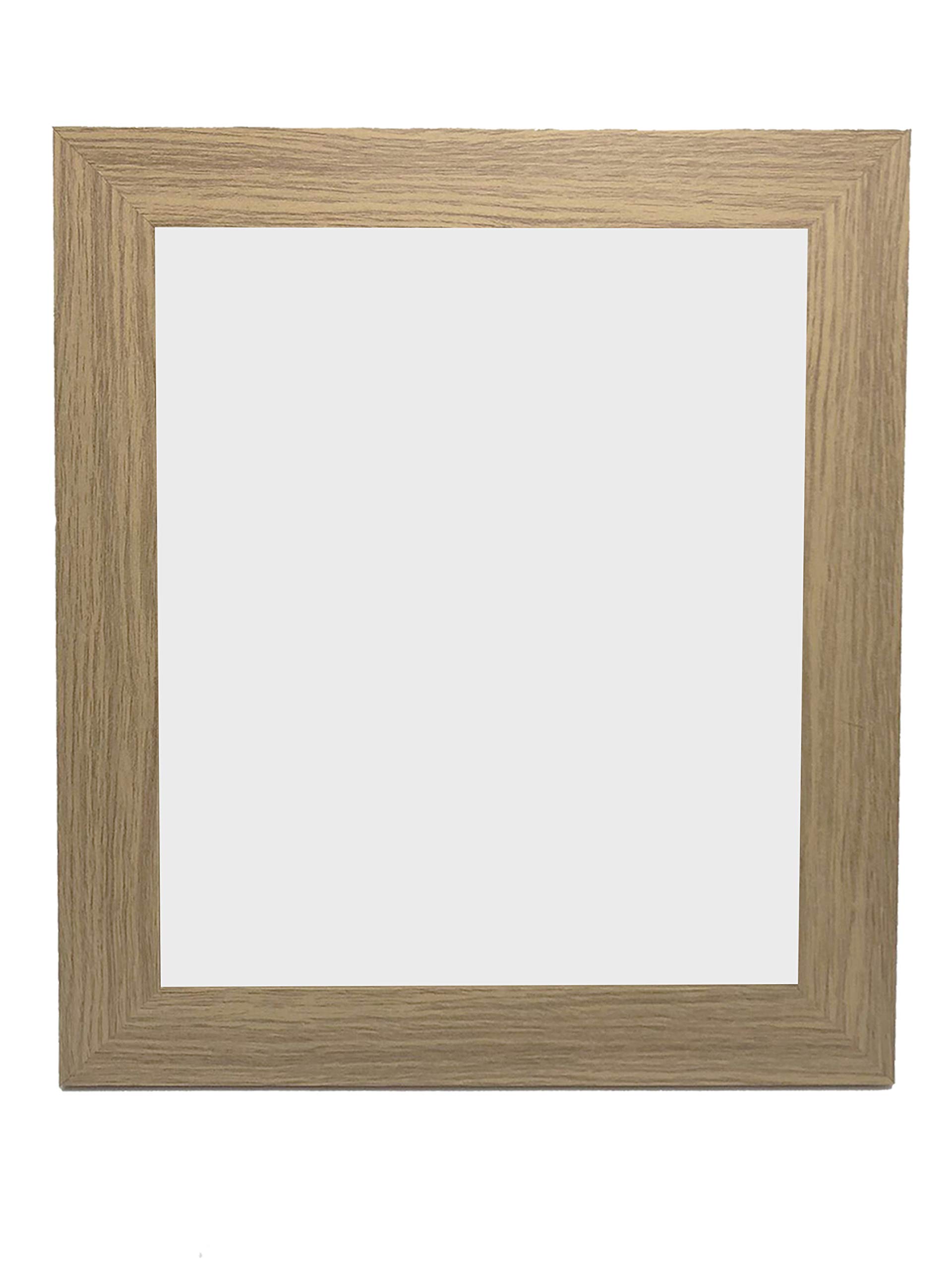 FRAMES BY POST Metro Oak Picture Frame - 10x10 Inch Plastic Glass Photo Frame for Wall Display, Home Decor & Office Art - Perfect for Family Photos, Artwork & Certificates