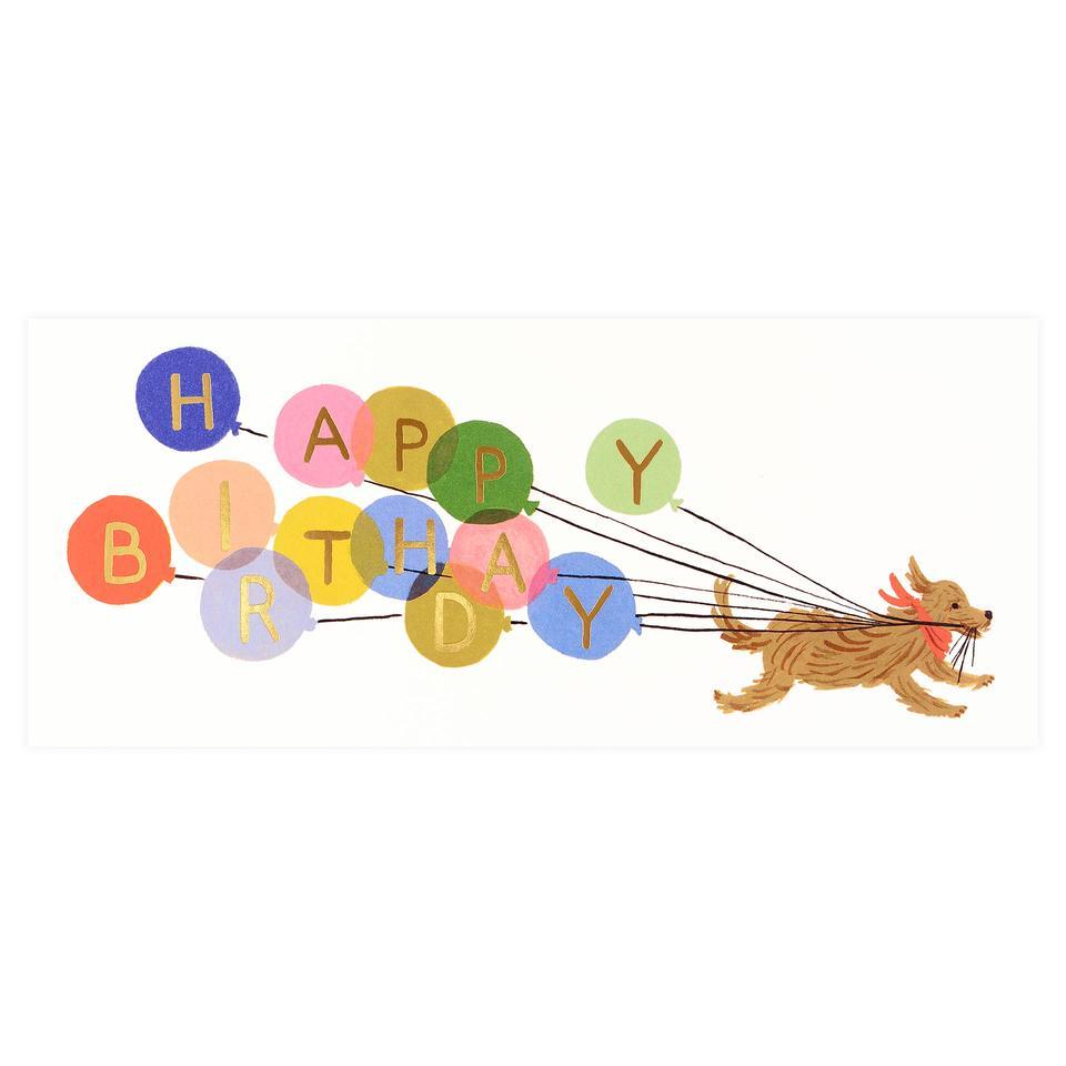 Happy Birthday Balloon Number 10 Card - Perfect for 10th Birthday Celebrations, Parties & Milestone Gifts