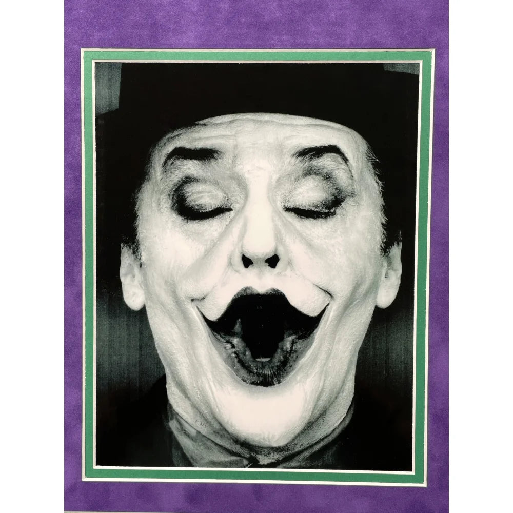 Jack Nicholson Autographed Joker 8x10 Photo Framed - PSA/DNA Certified Signed Batman 1989 Movie Memorabilia - Perfect for Superhero Collectors & Home Theater Decor