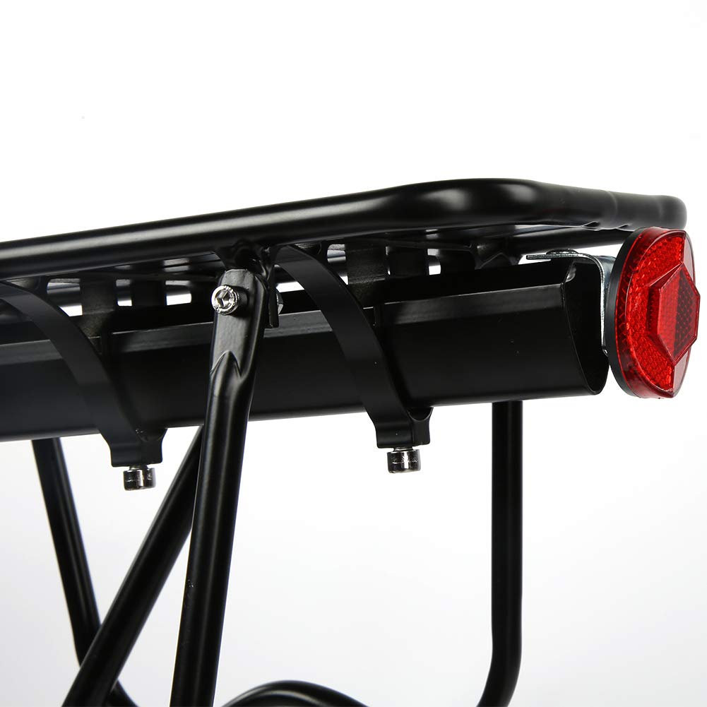 Black Stylish Bike Shelf - Aluminum Alloy Quick Release Rear Bike Carrier Bracket | Durable Bike Seatpost Replacement for Bike Rack | Perfect for Garage Storage, Cycling Enthusiasts & Urban Commuters