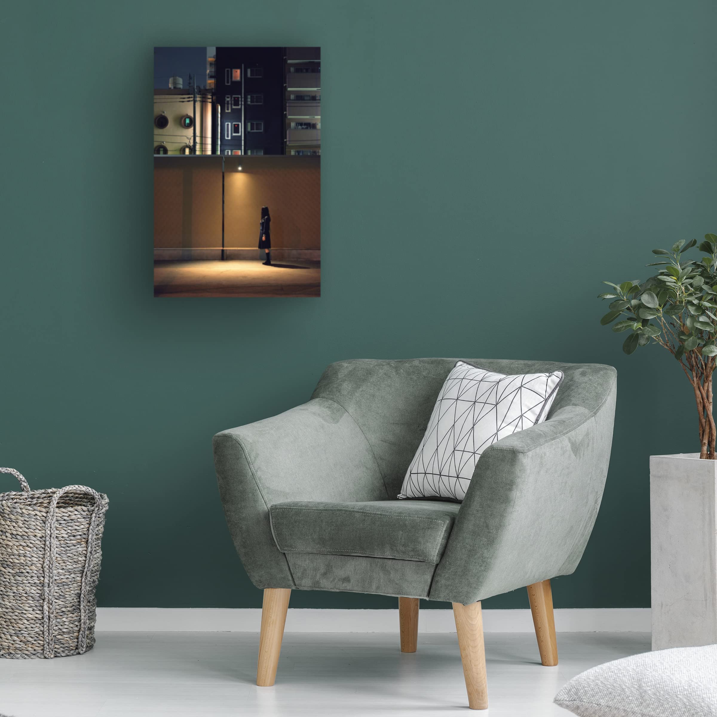 Trademark Fine Art 'Nightingale' Canvas Wall Art by U Kei - Hand-Painted Floral Home Decor for Living Room, Bedroom & Office