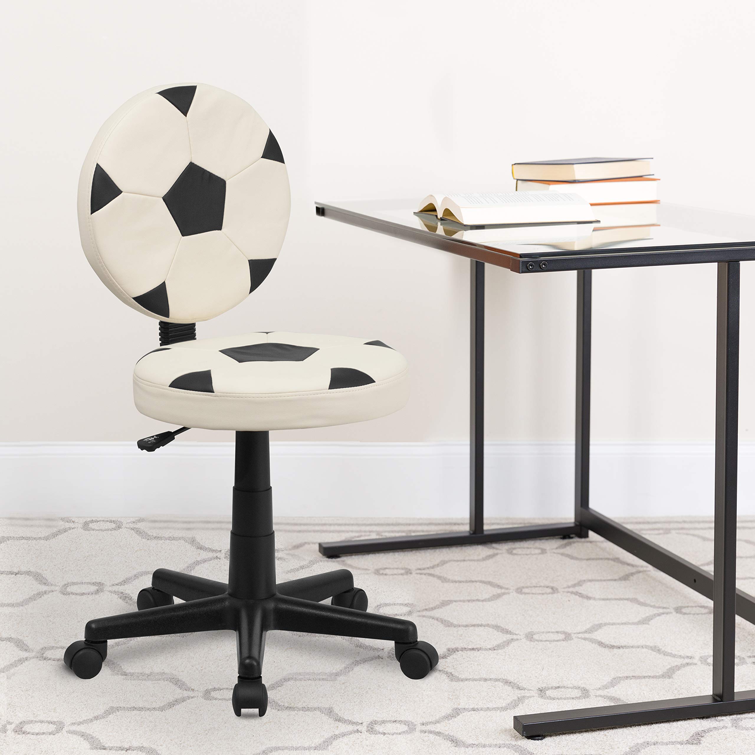 Ergonomic Swivel Soccer Ball Office Chair - Comfortable Gaming & Work Desk Chair for Home & Office Use