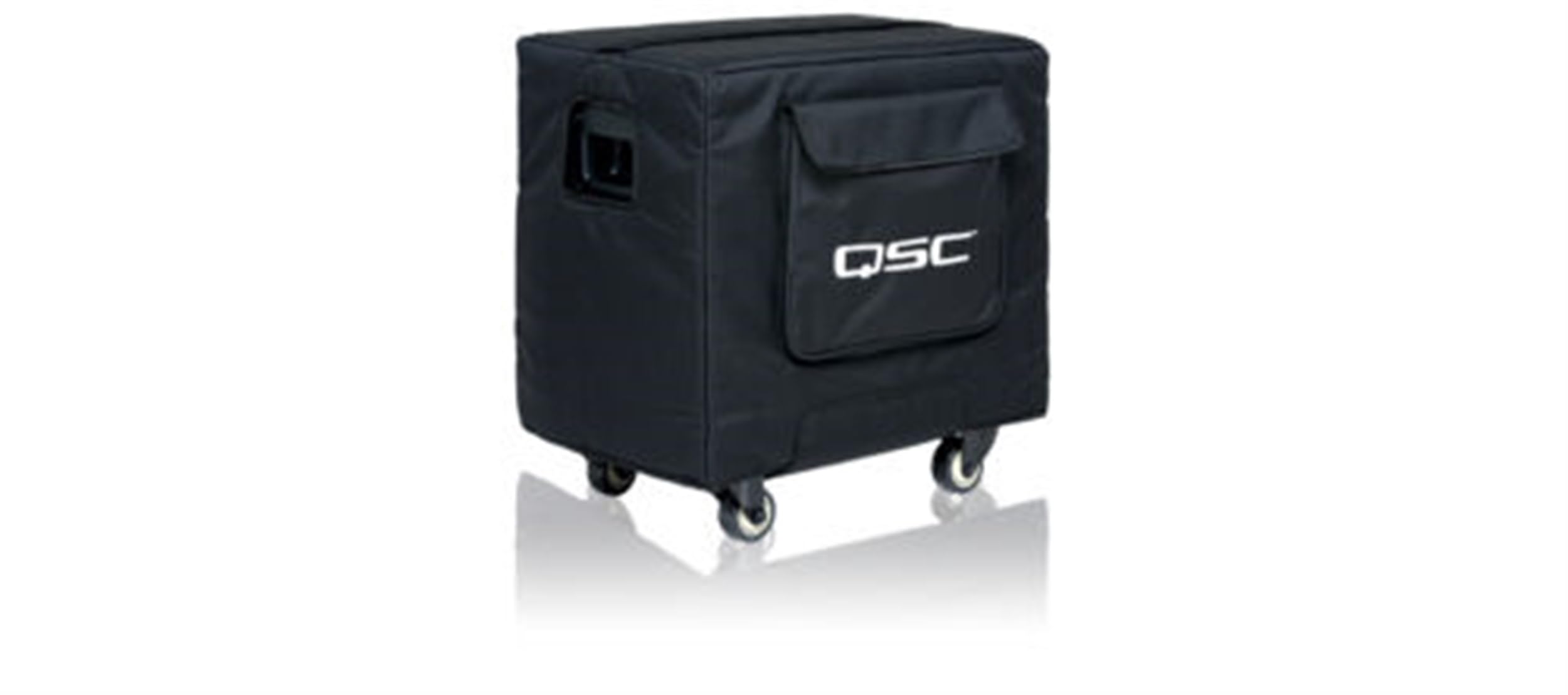 QSC KS112-CVR Weatherproof Soft Padded Nylon/Cordura Speaker Cover - Durable Protection for Outdoor & Indoor Use - Perfect for Live Performances, DJ Gigs & Studio Equipment