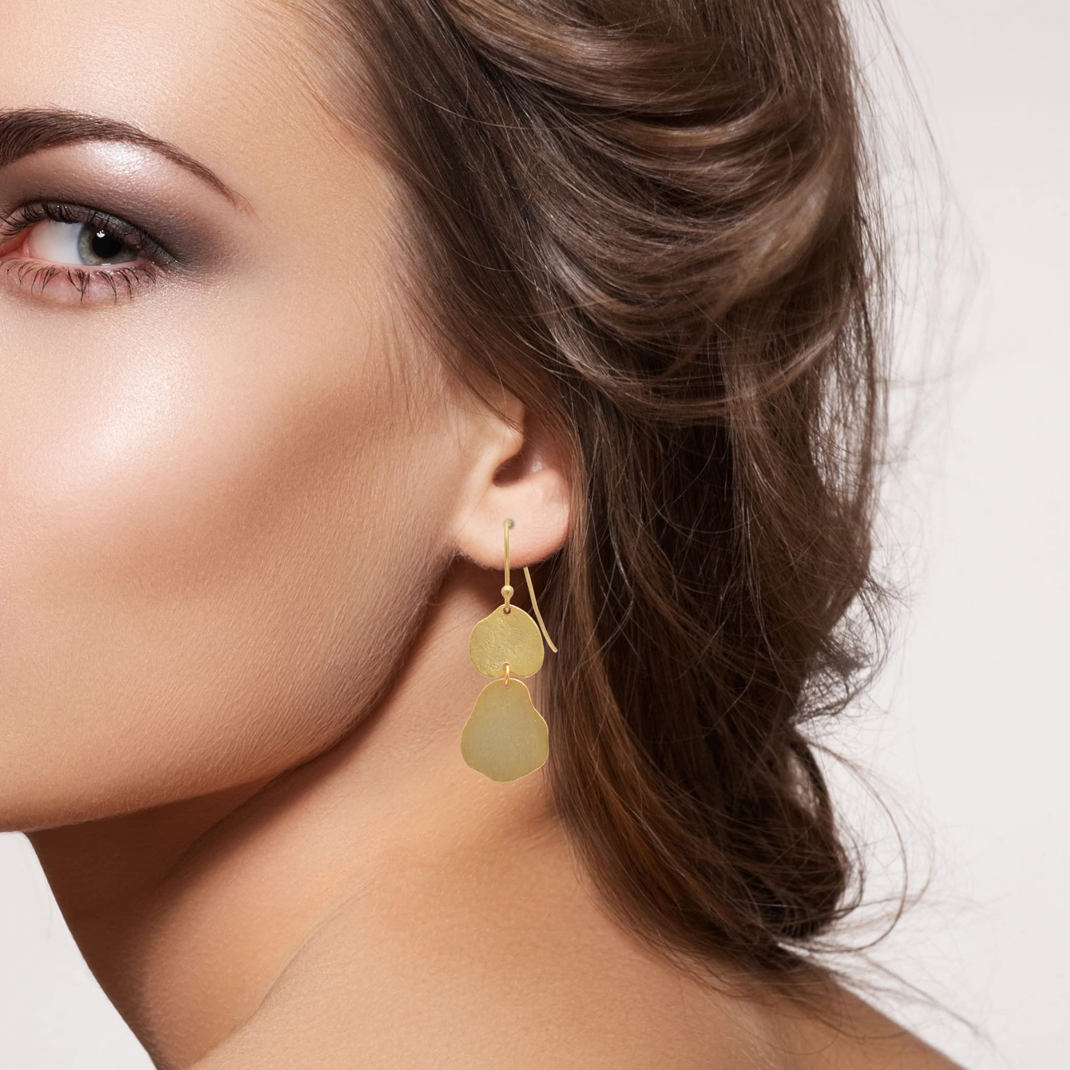 18K Gold Plated Handmade Earrings for Women - Elegant Fashion Jewelry Gift for Her - VE-510 | Perfect for Weddings, Parties & Everyday Wear