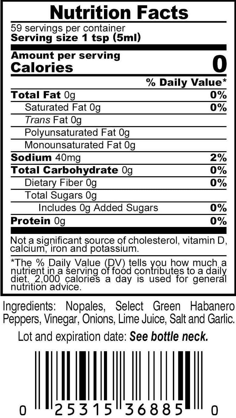 Marie Sharp's Green Habanero Hot Sauce - 10 oz Bottle | Spicy & Flavorful Hot Sauce for Tacos, Wings & Grilling | Gluten-Free & Vegan-Friendly