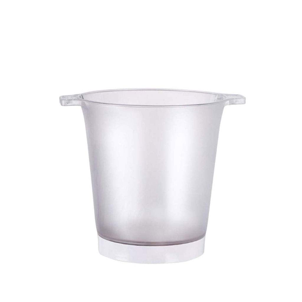 Clear Acrylic Ice Bucket for Wine, Champagne & Beer Bottles - Plastic Storage Tub for Parties, Weddings & Home Bars - GYDBT