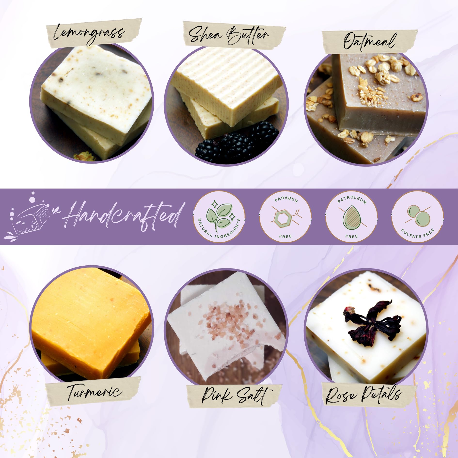 Natural Handmade Pineapple Brown Sugar Bar Soap with Coconut Oil, Shea Butter & Vitamin E for Healthy Glowing Skin | Moisturizing, Exfoliating & Aromatherapy | 4oz | Perfect for Dry Skin, Body Care & Relaxing Bath Time