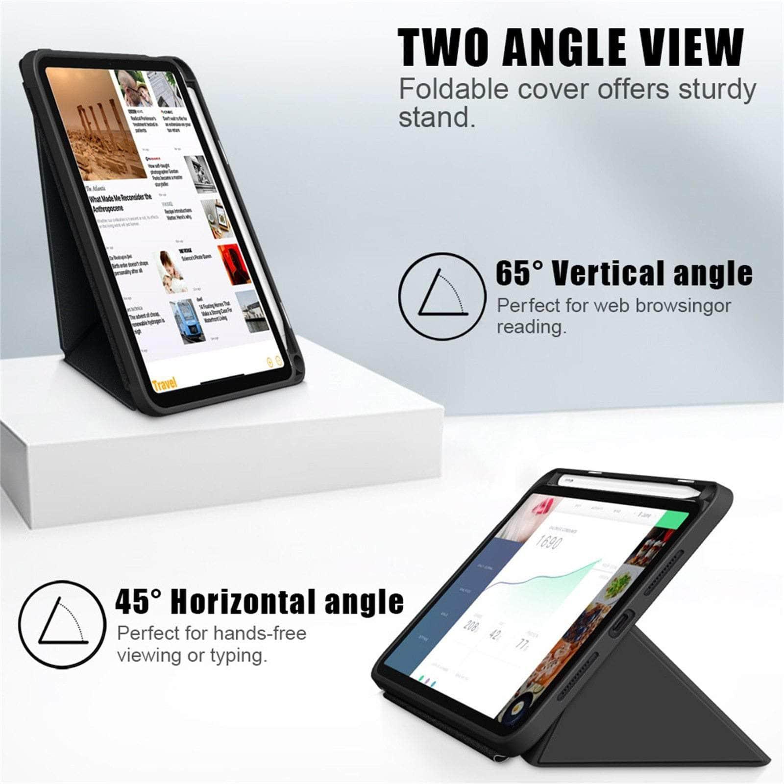 Premium iPad Mini 6 Case (2021 Model) - Business Trifold Stand Cover with Kickstand | Perfect for Office Work, Travel & Home Use