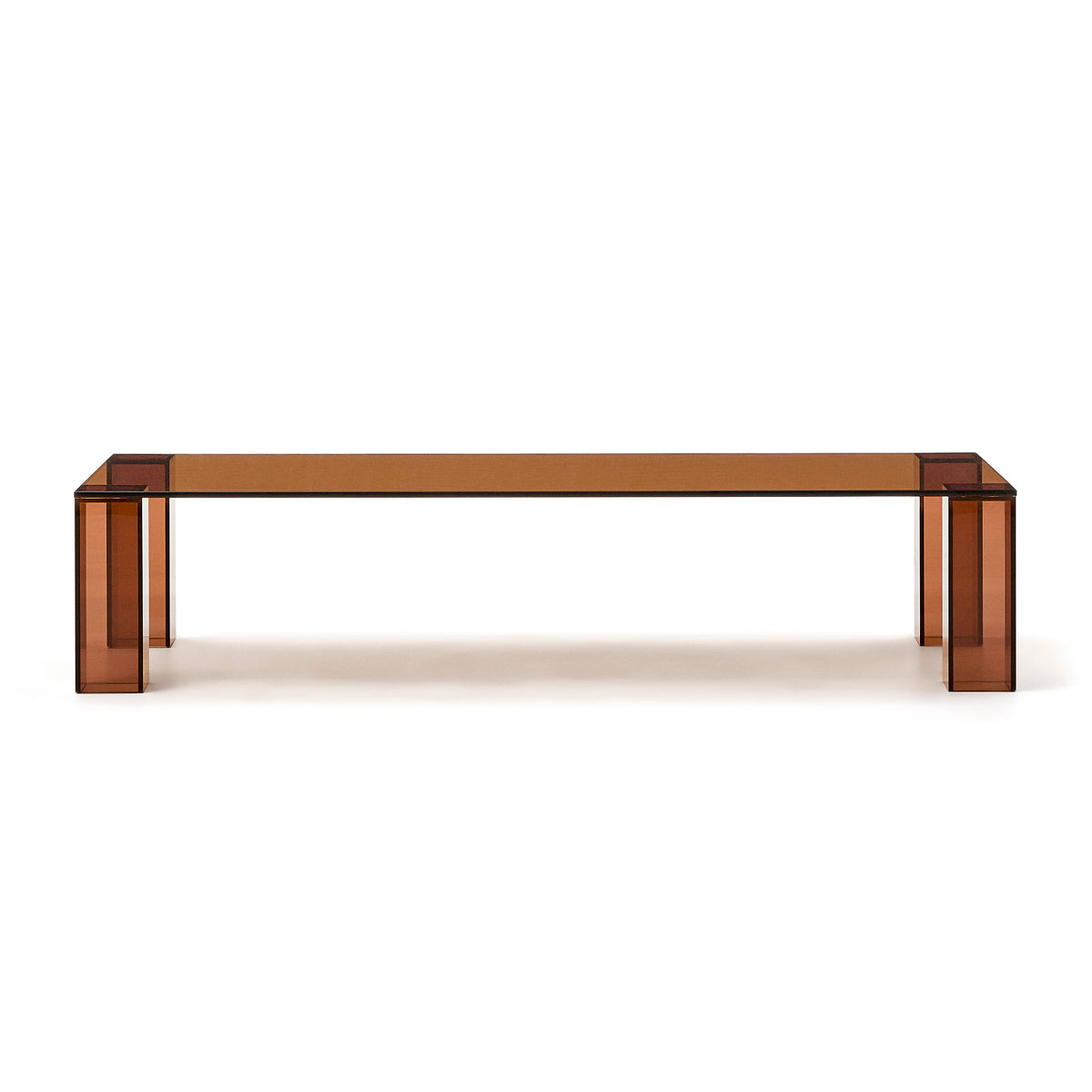 Modern Adularia Glass Rectangular Coffee Table - Stylish & Durable Living Room Centerpiece for Home Decor | Perfect for Small Spaces, Apartments & Contemporary Interiors