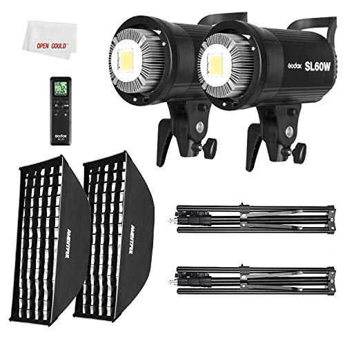 Godox 2x SL-60W+60X90 Softbox Kit