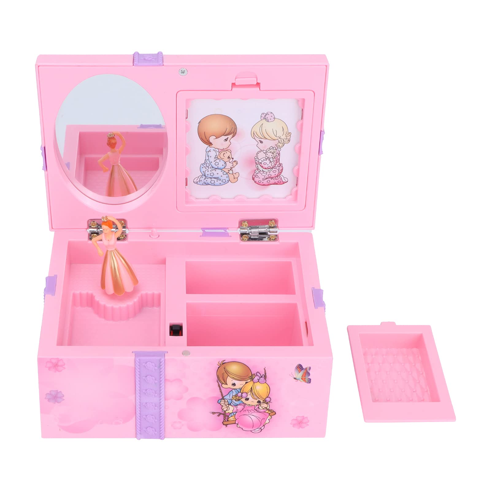HEEPDD Rotating Ballerina Music Jewelry Box - Elegant Ballet Girl Musical Jewelry Storage with Melody for Girls' Gifts | Perfect for Birthday Presents, Jewelry Organization & Bedroom Decor