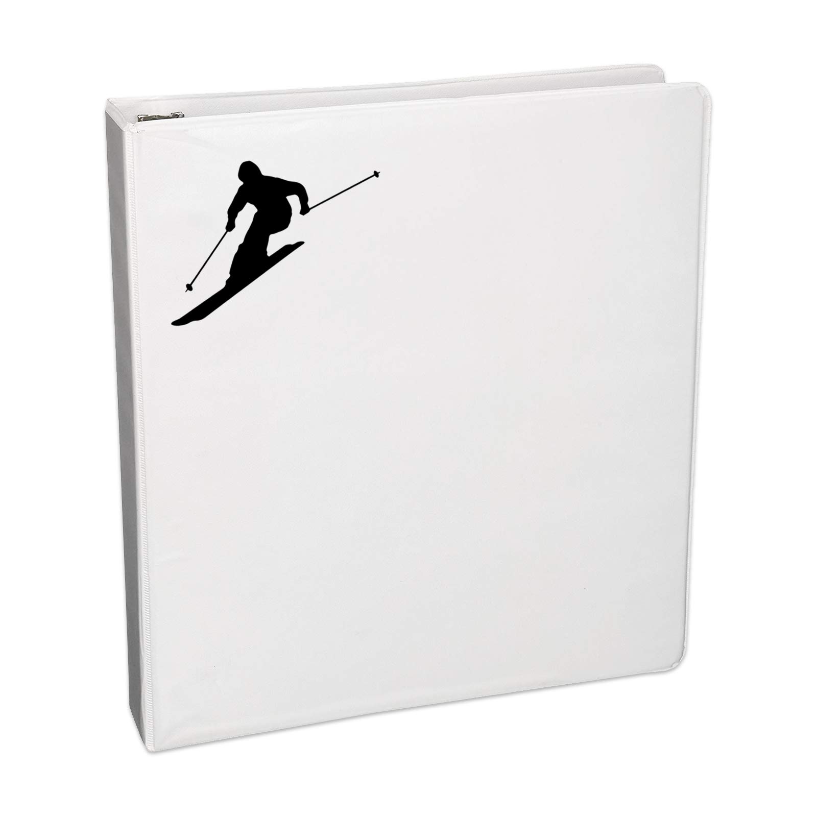 Bargain Max Skier Silhouette Vinyl Decal - 5.5 Inch Black Sticker for Notebook, Car, Laptop, Phone - Perfect for Winter Sports Enthusiasts & Outdoor Adventure Decor