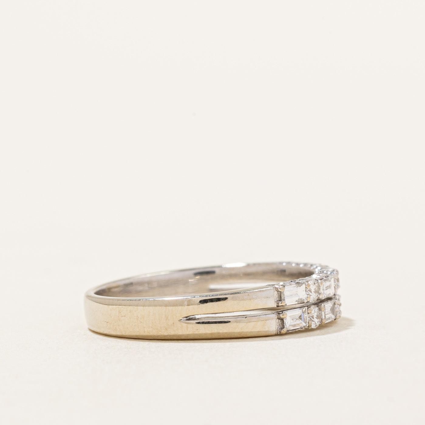 Double Row Multi Cut Diamond Wedding Band Ring | 0.54 Carat Total Weight | Size 7.25 | Perfect for Engagement, Anniversary & Bridal Jewelry Gifts