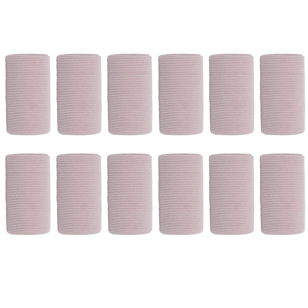 12 PCS Elastic Bandage Wrap - Breathable Compression Bandage for Wound Dressing, Sports Injury & First Aid | Ideal for Ankle Support, Sprains, Post-Surgery Recovery & Emergency Kits