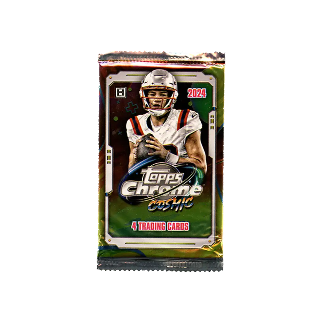 2024 Topps Cosmic Chrome Football Hobby Pack - Single Pack | Collectible Trading Cards for NFL Fans | Perfect for Sports Memorabilia Collections & Fantasy Football Enthusiasts