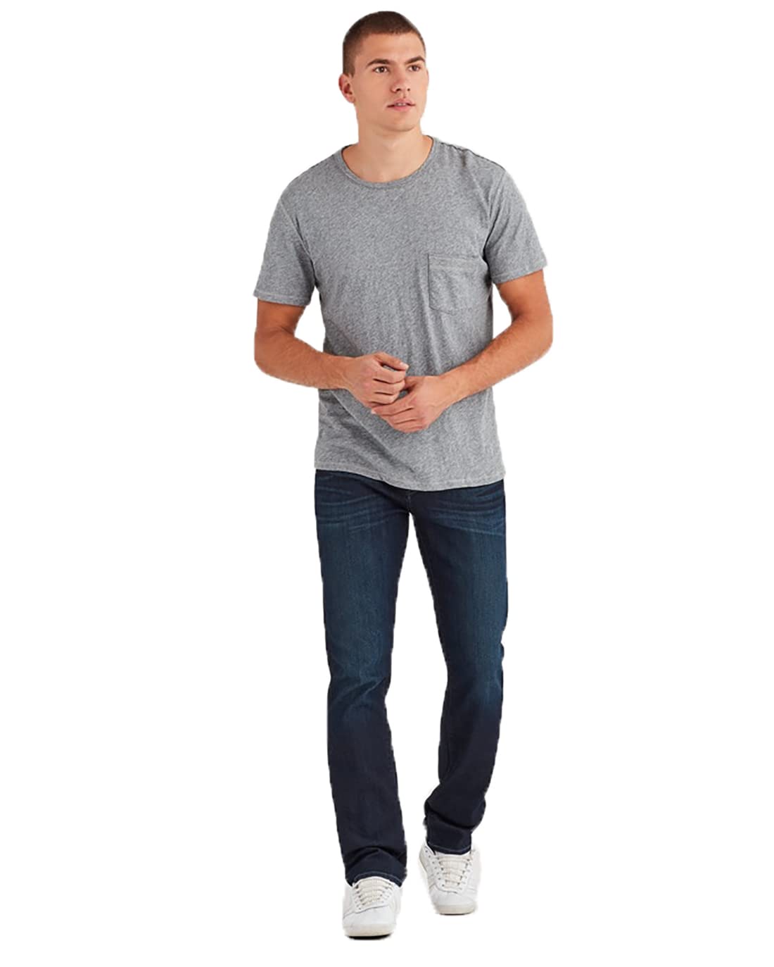 7 For All Mankind Men's Slim Fit Straight Leg Jeans - Comfortable Denim Pants for Casual Wear, Work & Everyday Outfits
