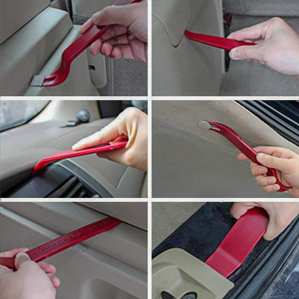 5-Piece Auto Trim Removal Tool Kit - No-Scratch Pry Tools for Car Door Panel, Audio System & Dashboard Dismantling | Professional Auto Repair & DIY Car Accessories Installation