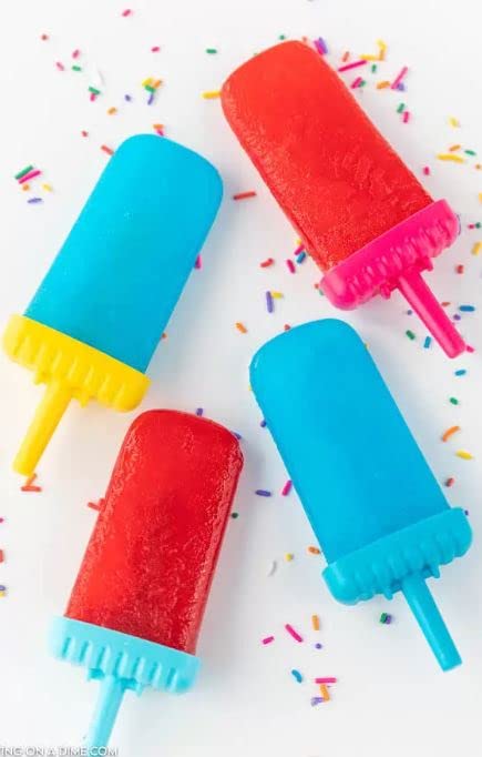 Minute Maid Ice Pop Molds (Red) - 6 Pack Reusable Popsicle Makers for Homemade Frozen Treats - Perfect for Summer Parties, Kids Snacks & Healthy Desserts