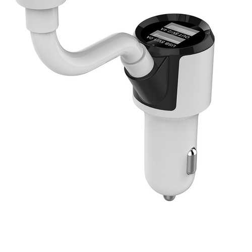Fast 3.4A Dual USB Bluetooth Car Charger with 1.4