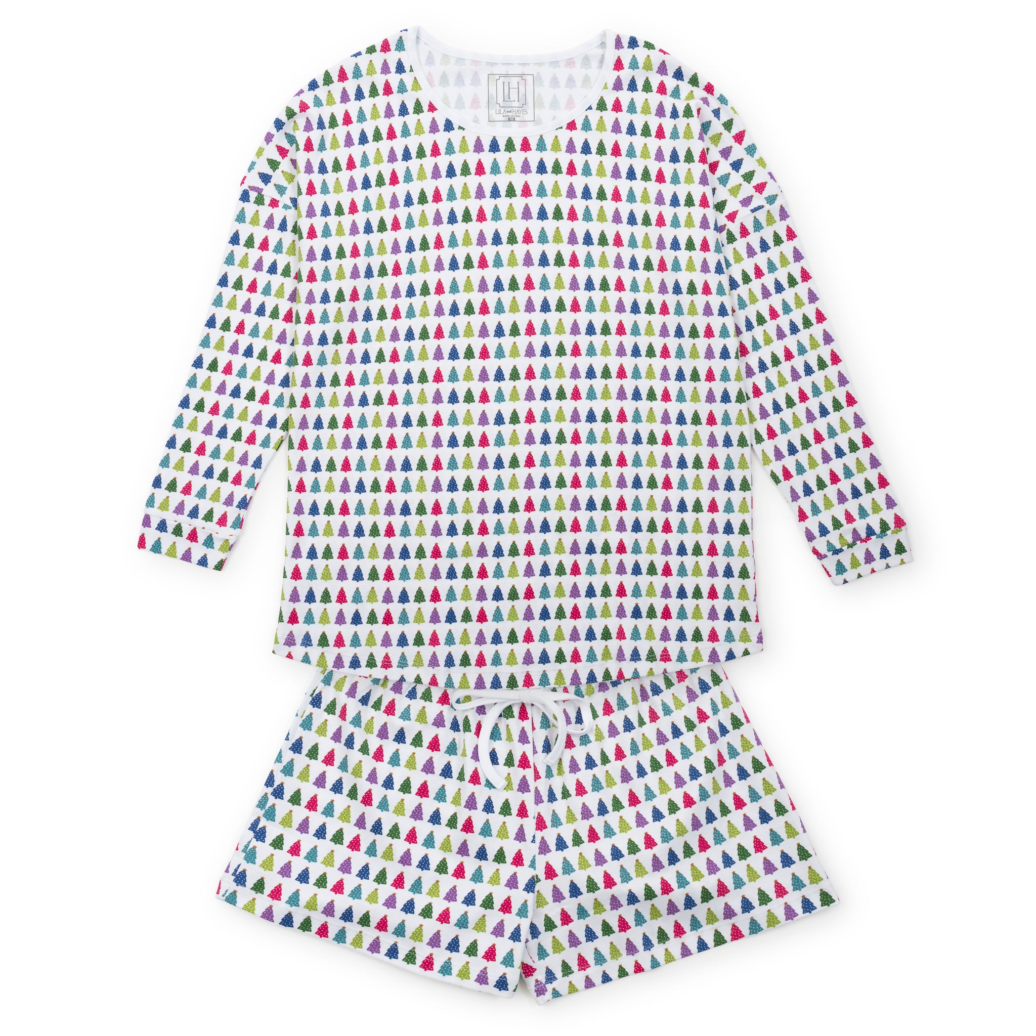 Anna Women's Long Sleeve Tops and Shorts Set - Casual Summer Outfit for Beach, Vacation & Lounge Wear
