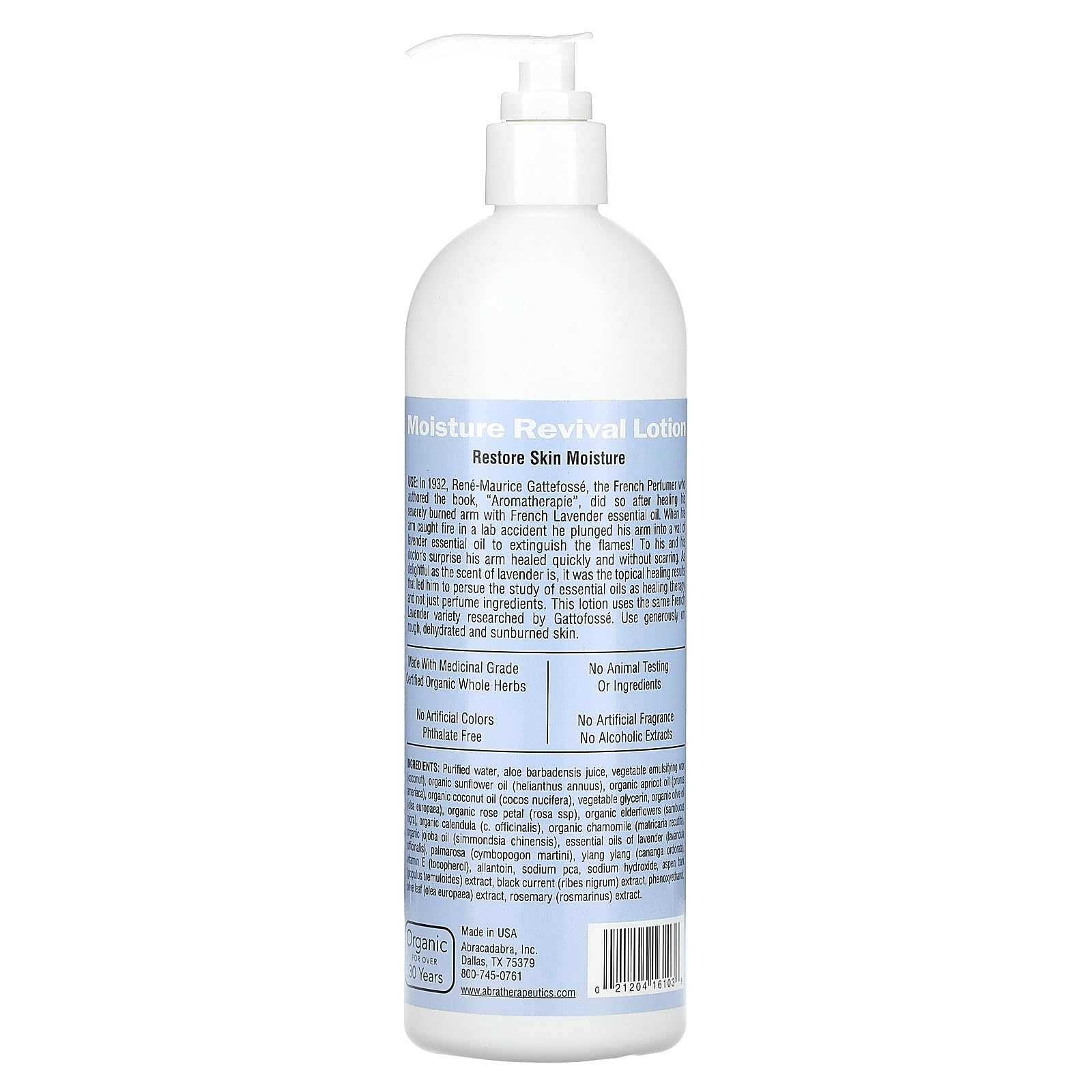Abra Therapeutics Moisture Revival Therapeutic Lotion with Sunflower & Rose Petals - 16 fl oz (475 ml) Hydrating Body Lotion for Dry Skin - Perfect for Daily Moisturizing & After-Sun Care