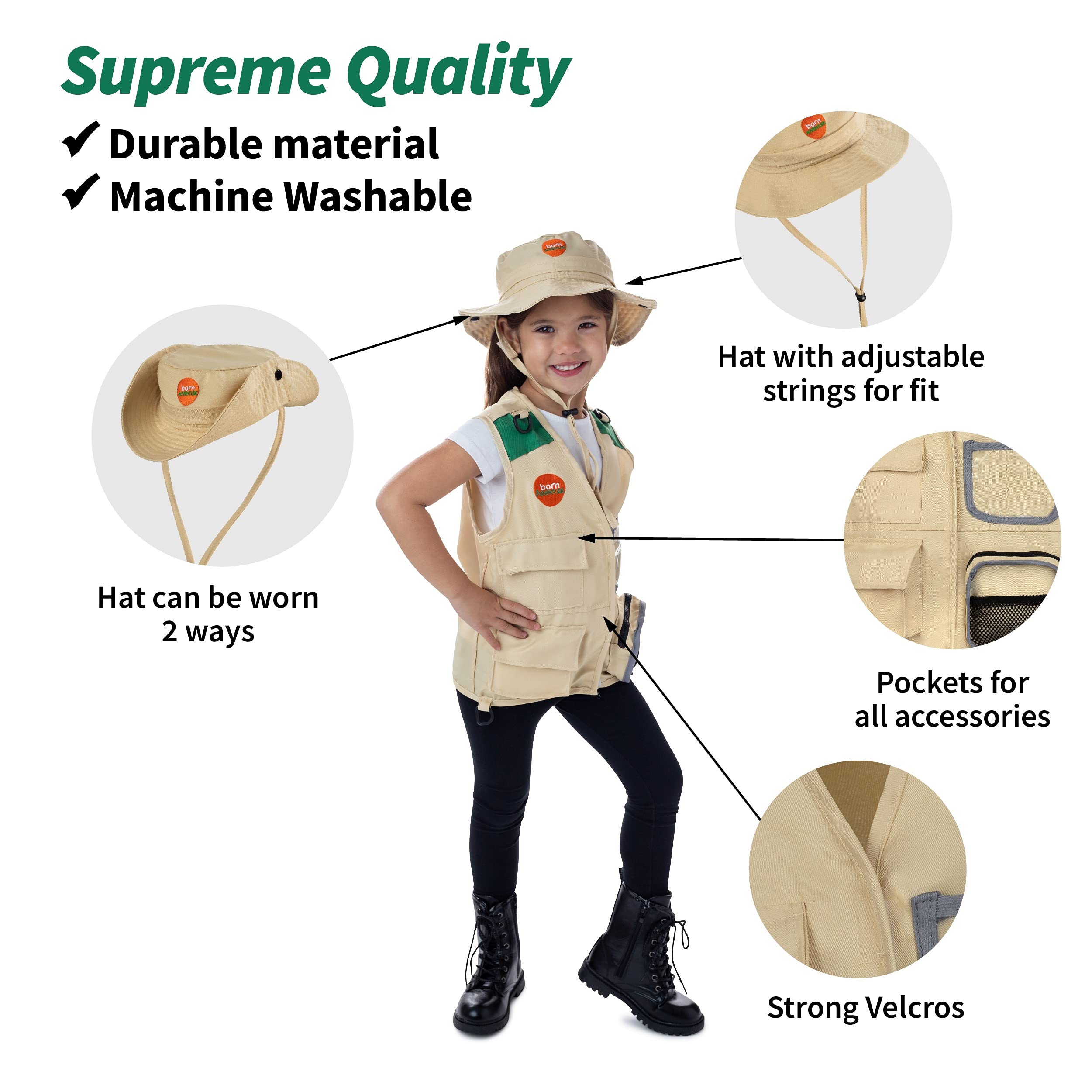 Born Toys Kids Pretend Play Costume Set for Boys & Girls - Dress Up Outfits for Role Play, Halloween & Birthday Parties