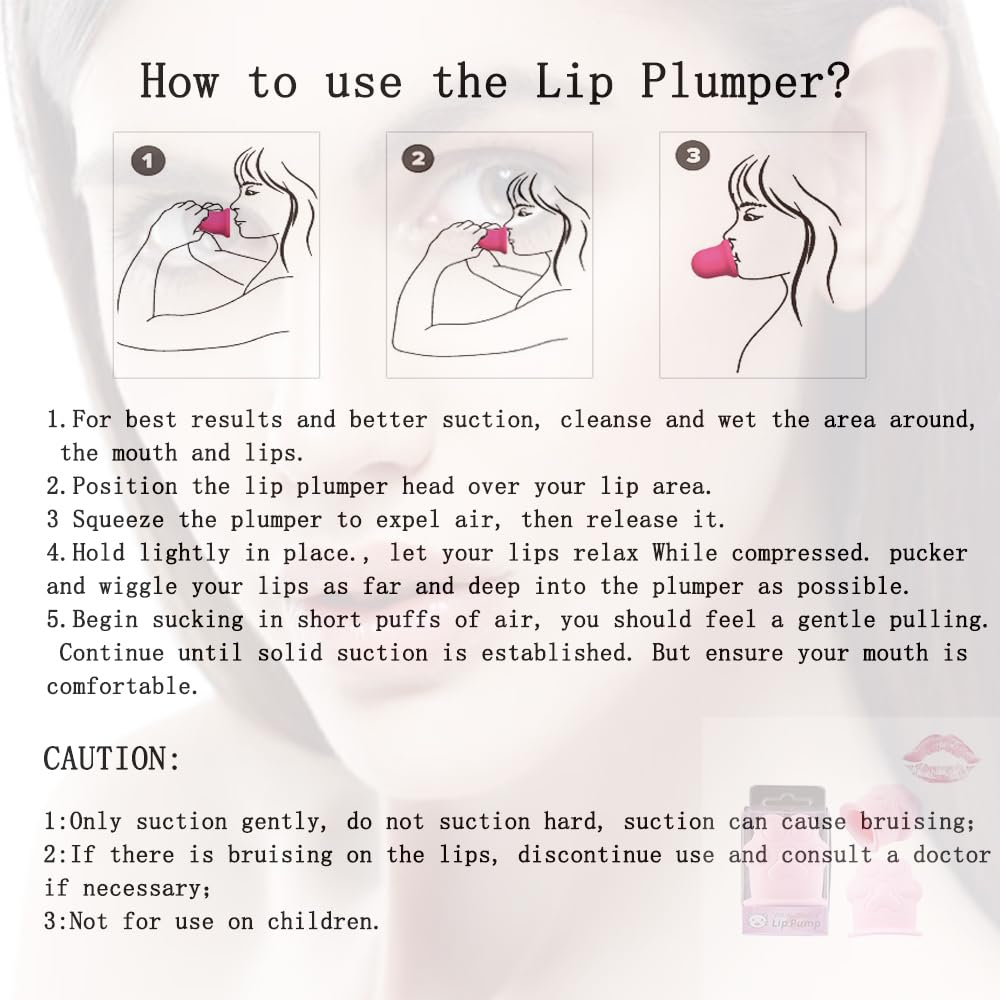 Natural Lip Plumper Tool - Cute Silicone Cat Paw Lip Enhancer for Fuller, Sexy Lips | Quick & Safe Lip Plumping Device | Perfect for Makeup, Beauty Routine & Self Care (Black)