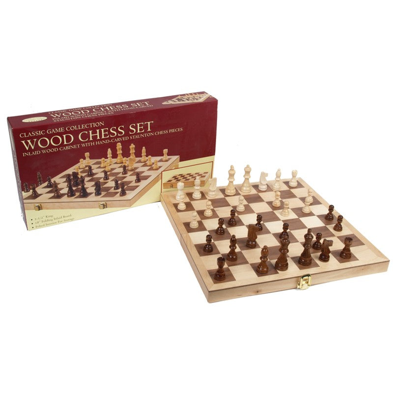 Premium Wooden Chess Set with Staunton Pieces - Classic Board Game for Adults & Kids - Perfect for Home, Office, and Gifts