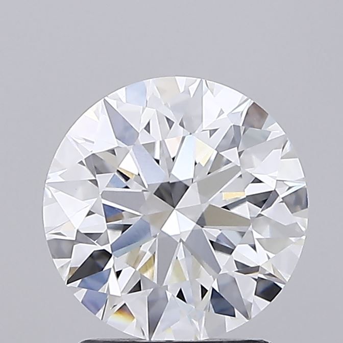 2.04 Carat D Color VVS2 Clarity Round Lab-Grown Diamond for Engagement Rings & Fine Jewelry