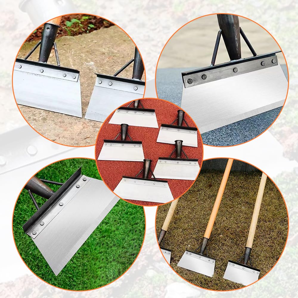 2024 Upgraded Stainless Steel Multifunctional Cleaning Shovel - Heavy Duty Garden Tool for Weeding, Digging, Lawn Edging & Moss Removal (23cm/9 Inch) - Perfect for Farm Work, Yard Maintenance & Outdoor Gardening