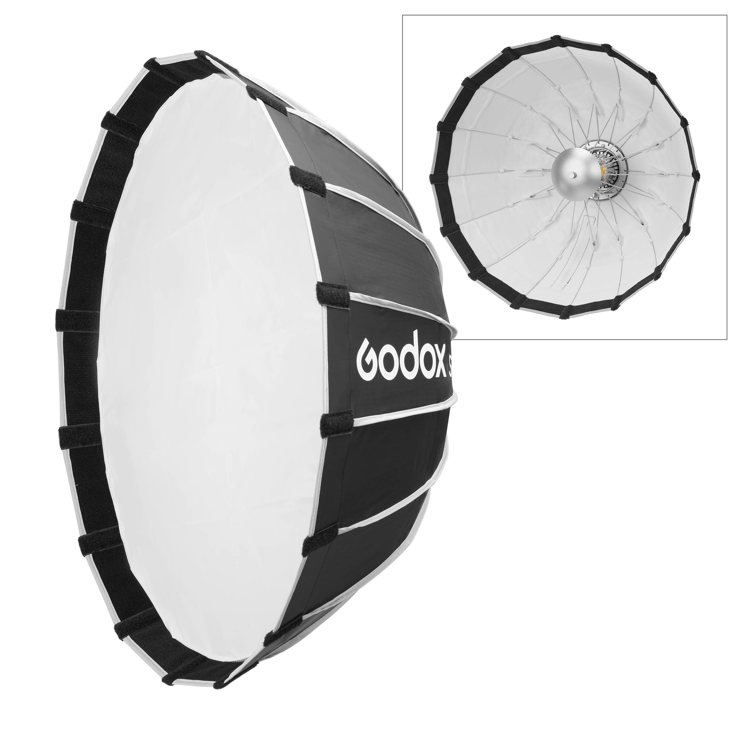 Bowens S Type Quick Release Softbox - S65W White Interior Umbrella for Professional Photography - Perfect for Studio Portraits, Product Shots & Video Lighting