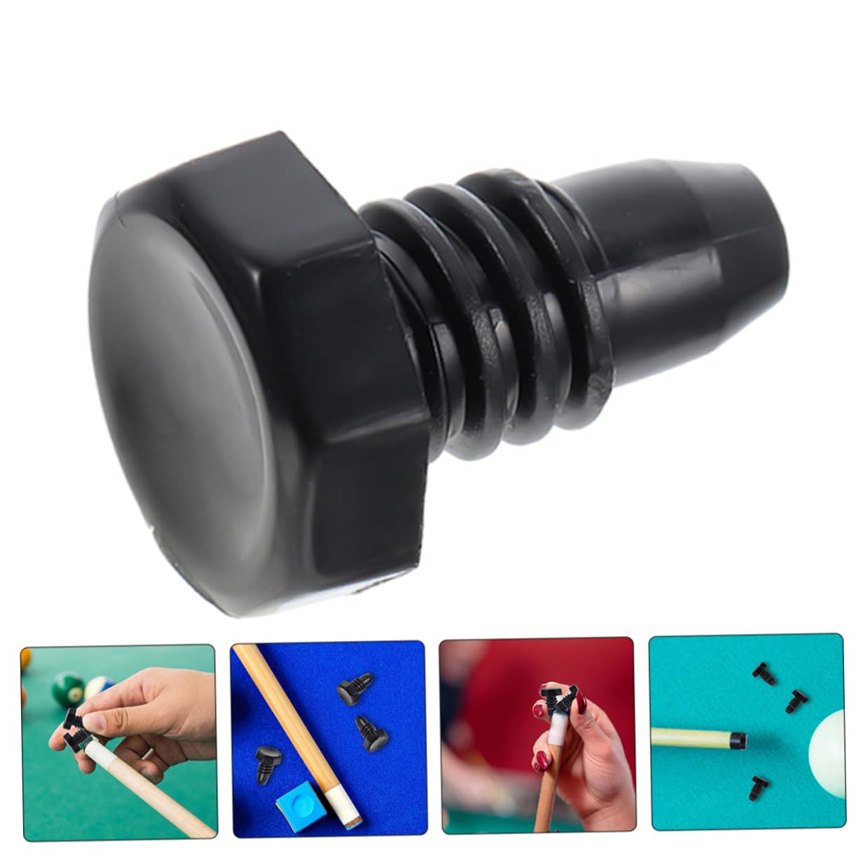 KITANDOVE 10 Pack Billiard Cue Stick Bottom Plugs - Durable Snooker Cue End Covers for Pool Cue Stick Protection - Perfect for Home Game Rooms and Professional Pool Halls