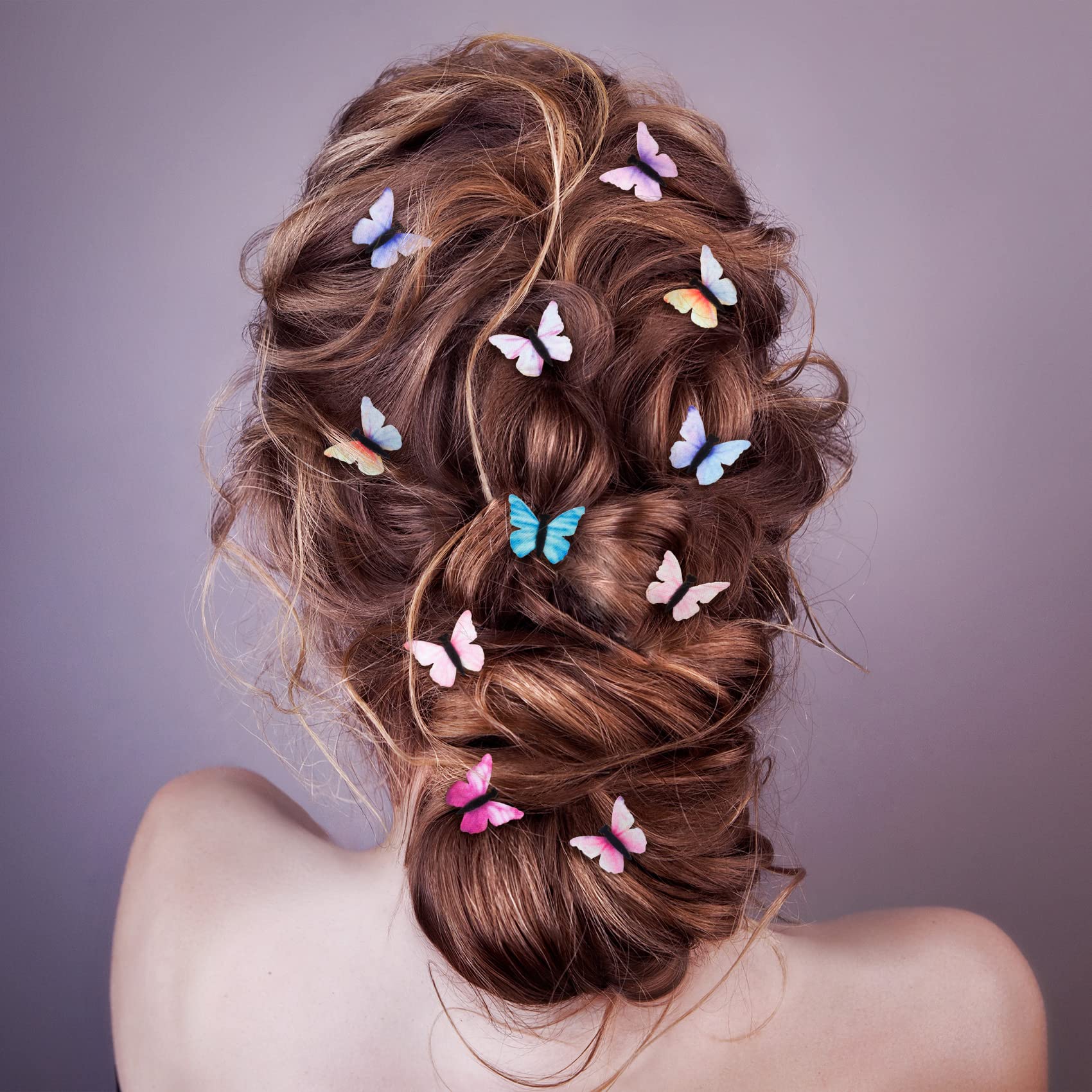 PAGOW 30PCS Butterfly Hair Clips for Women - Fashionable Pearl Bobby Pins & Barrettes Hair Accessories Set (10 Styles, 3PCS Each) - Perfect for Christmas, Valentine's Day, Parties & Everyday Styling