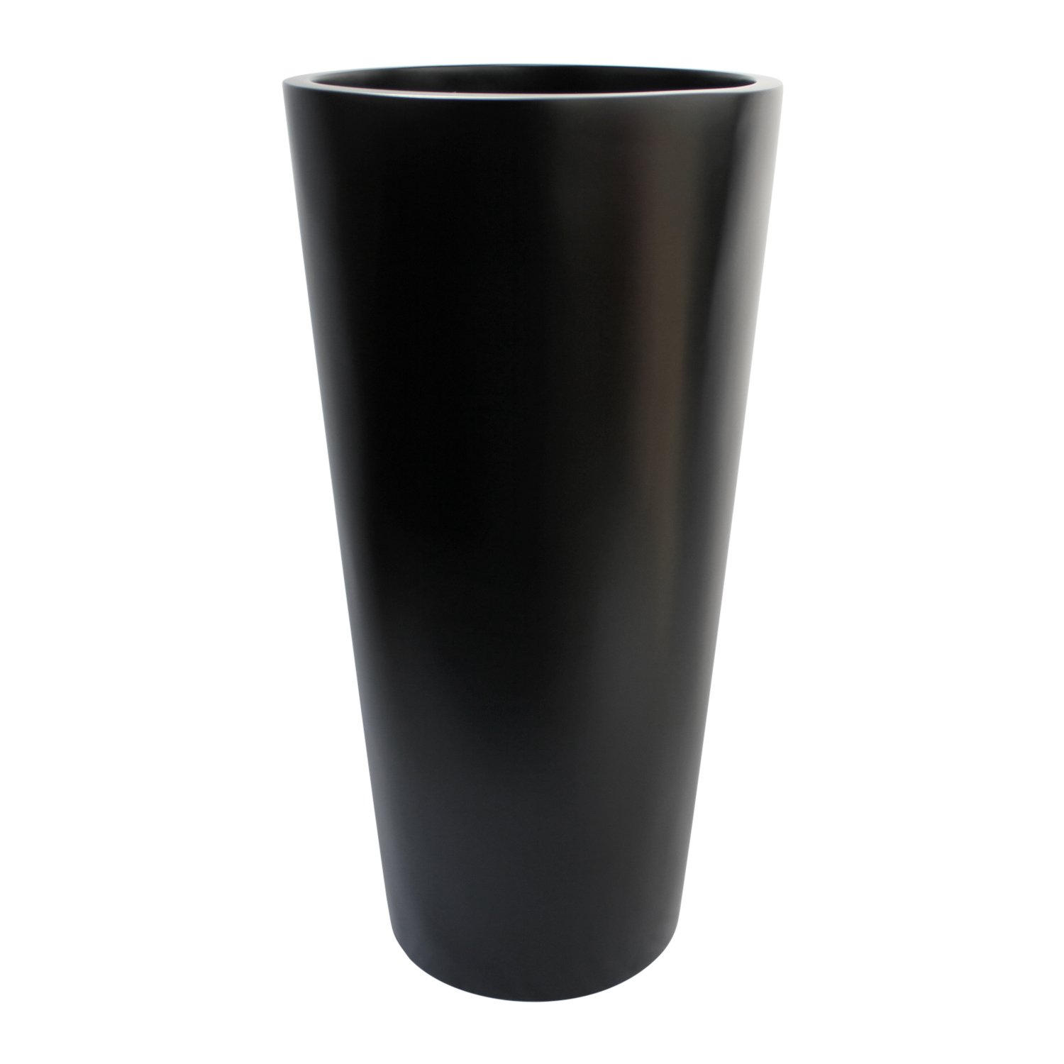 Dublin Tall Round Cylinder Fiberglass Planter - 15