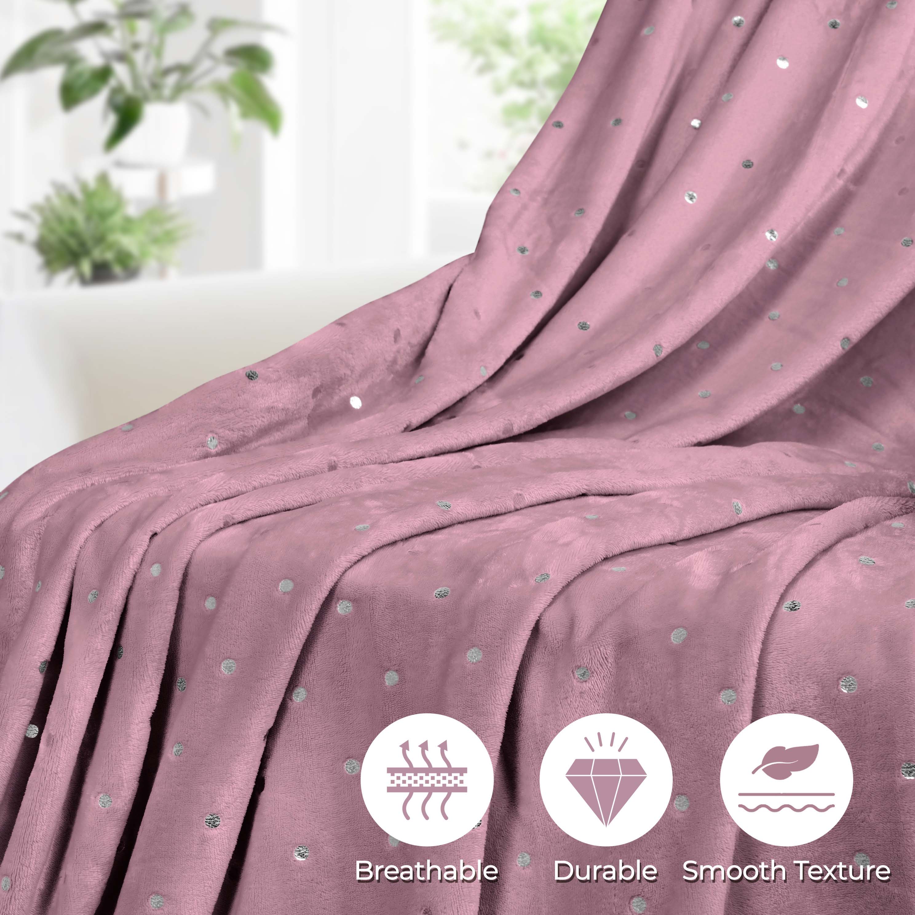 CozySoft Fleece Plush Blanket - Medium Weight, Ultra Soft & Fluffy - Perfect for Sofa, Bed, Couch & Home Decor - Warm Throw Blanket for Winter, Gifts & Cozy Nights