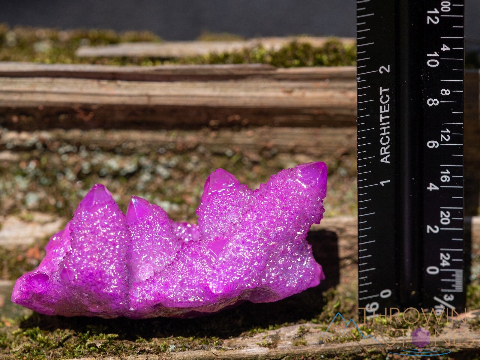 Natural Aura Quartz Crystal Cluster - Ruby Pink Rainbow Quartz for Healing & Metaphysical Use | Spiritual Decor, Meditation & Energy Work (R0580)