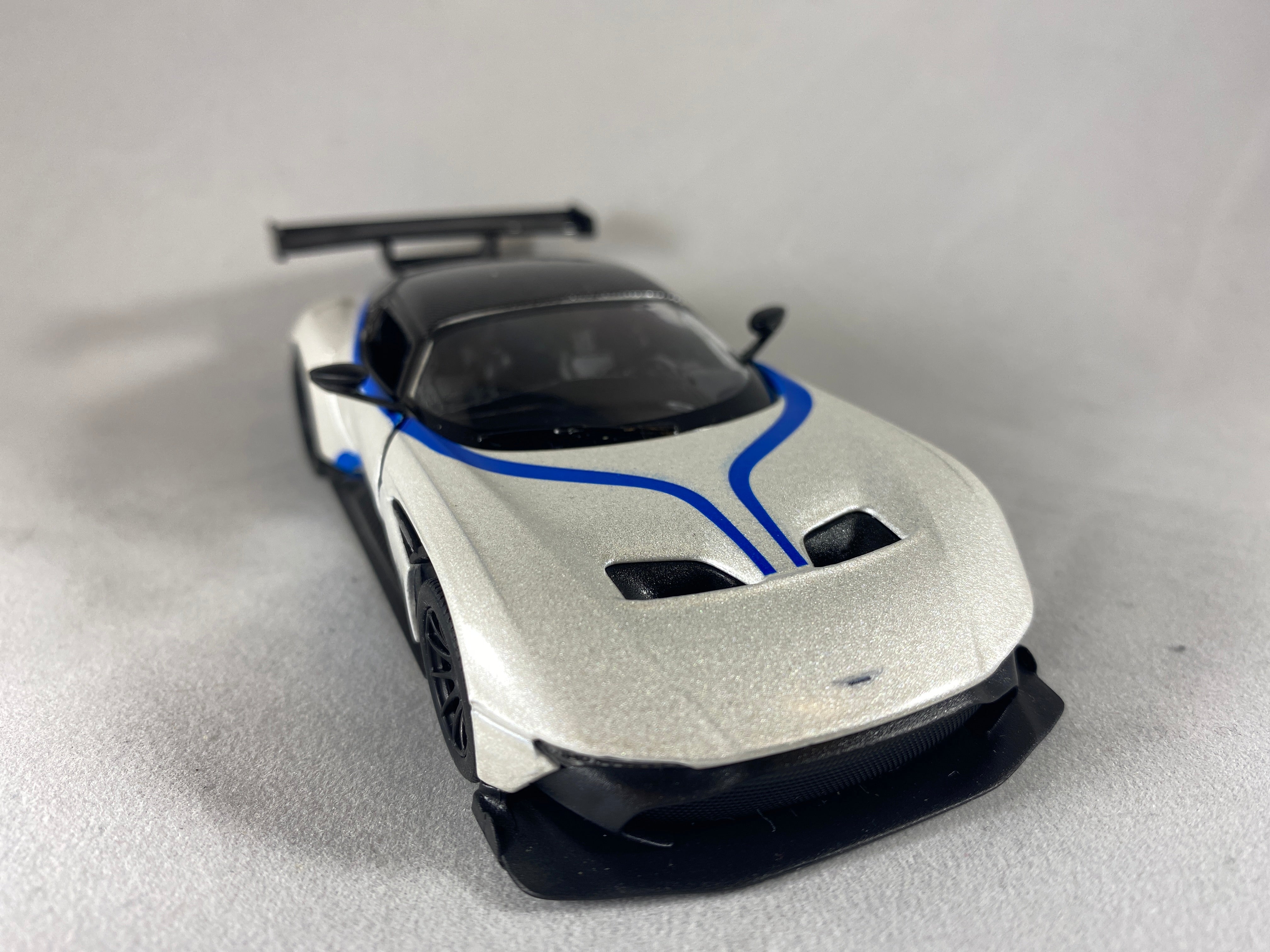 White w/Blue Stripe