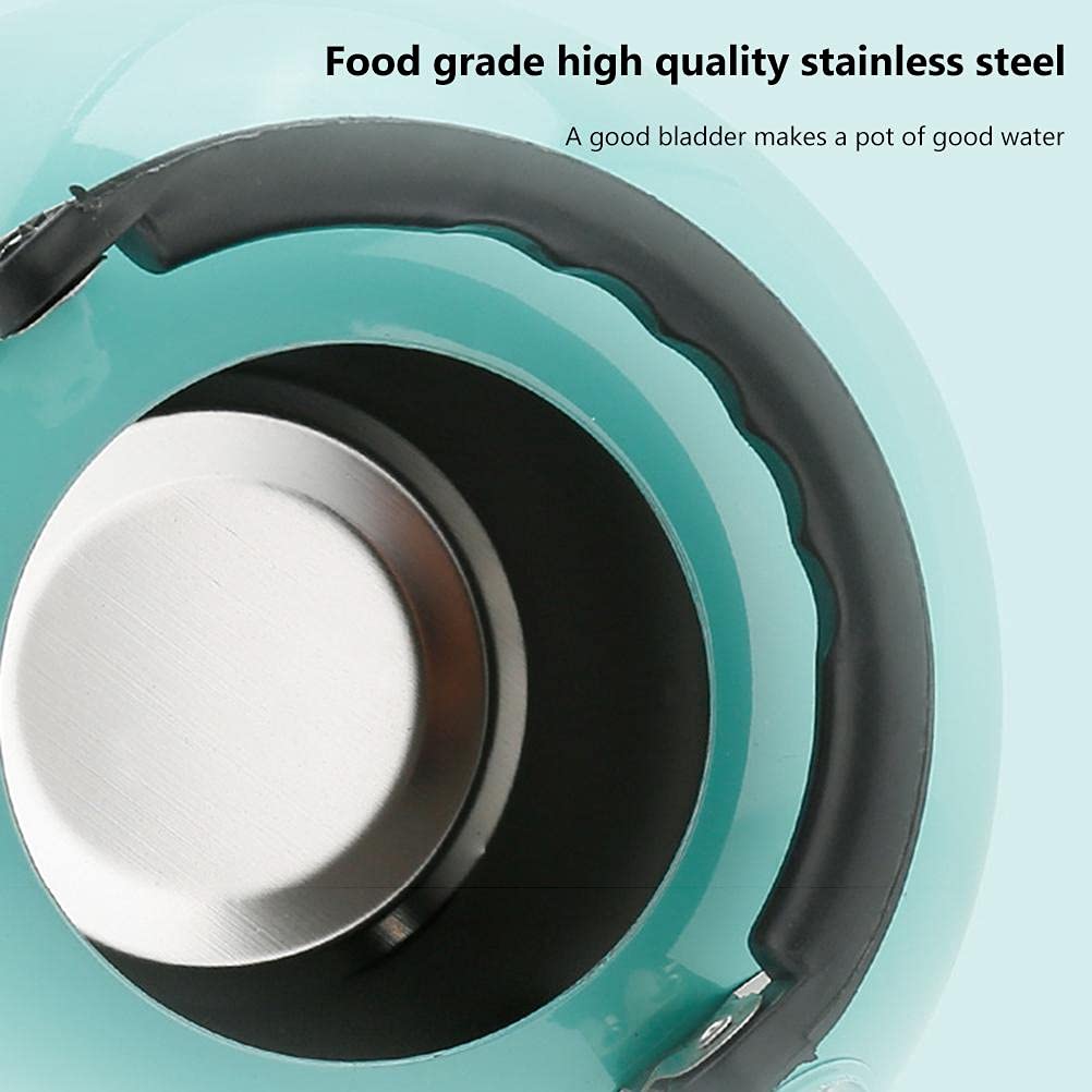 3L Stainless Steel Camping Kettle with Whistle - Portable Travel Kettle for Gas Stove, Foldable Handle & Lid (Purple) - Perfect for Outdoor Adventures, Hiking & Backpacking