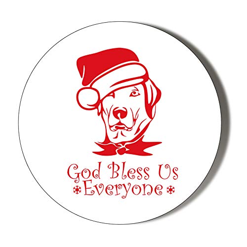 XMAS Cartoon Dog Handheld Makeup Mirror - 58mm Portable Compact Mirror for Travel, Home, and Gift Giving | Cute Christmas Decoration & Makeup Accessory