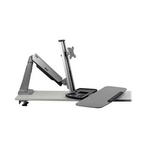 Adjustable Desk Mount for Sit Stand Desk - Ergonomic Monitor Arm for Home & Office Workspace - Perfect for Dual Monitors, Laptop Stand, and Cable Management