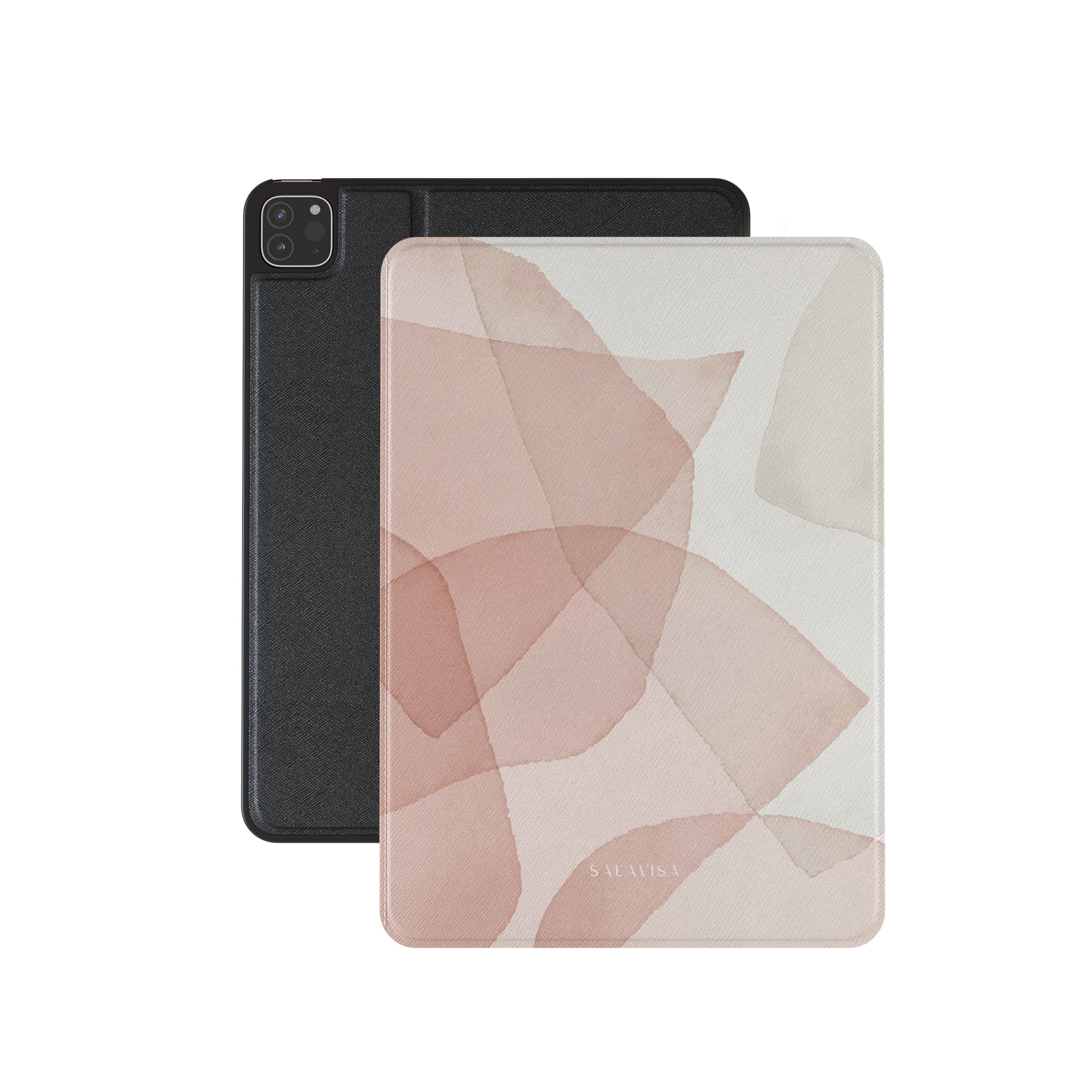 Pink Layered iPad Case - Slim Protective Cover for iPad Air/Pro, Shockproof & Scratch-Resistant - Perfect for Work, School & Travel