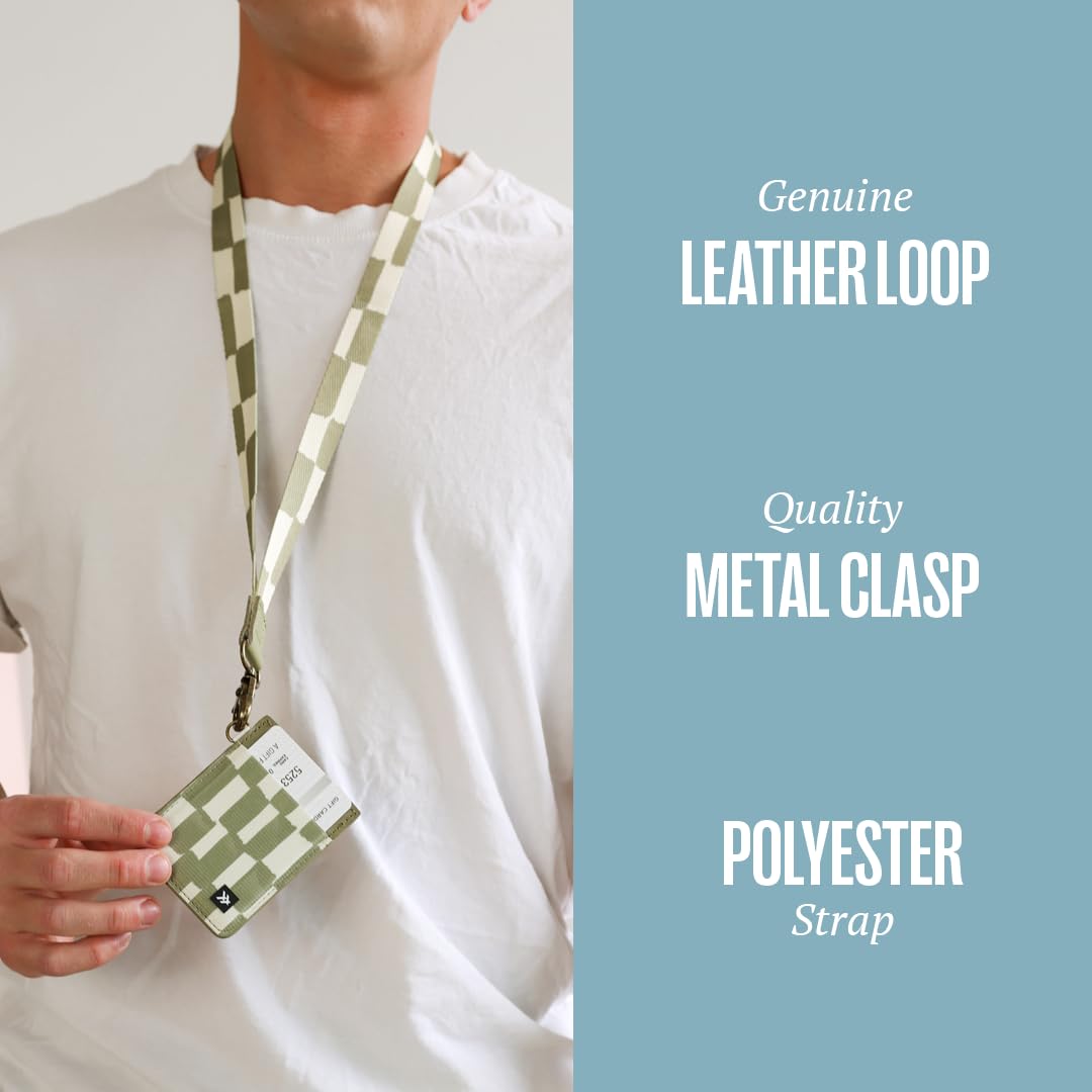 Durable ID Lanyard with Clip & Buckle for Keys & Badges - Office & Event Use